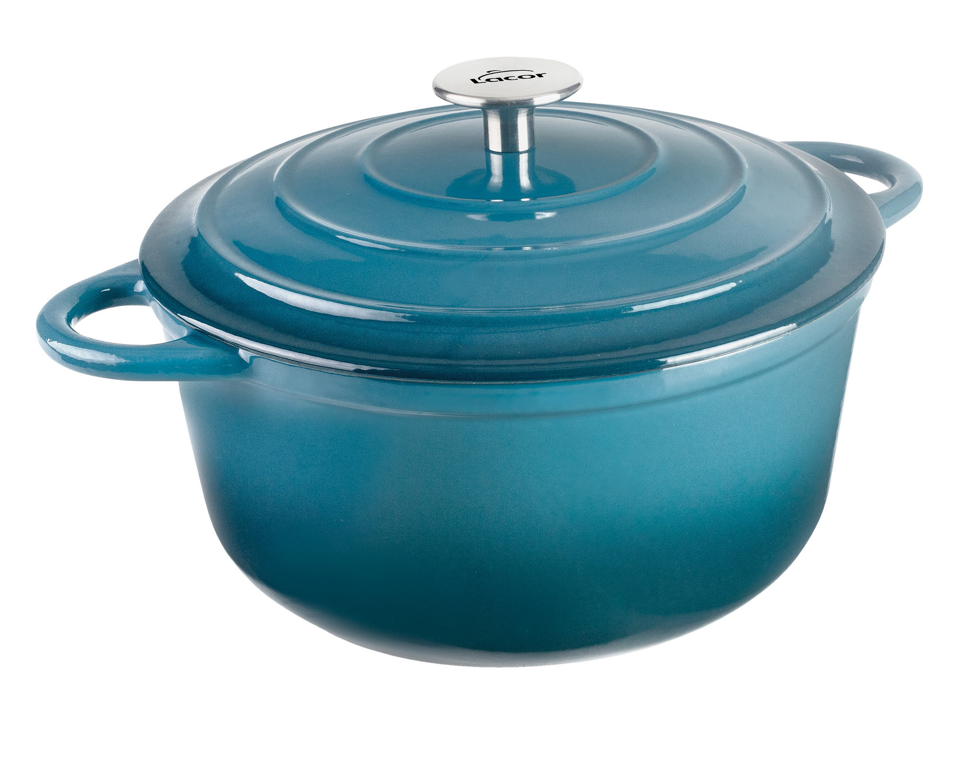 Kasserolle mit Deckel rund, 4l ocean